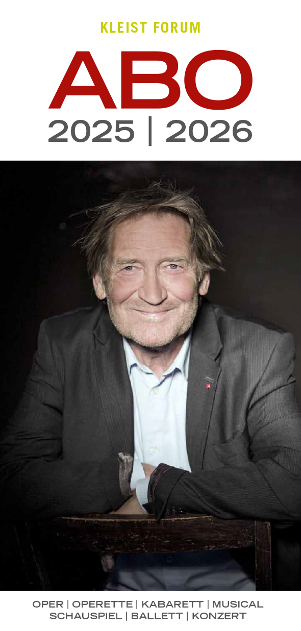 ABO-Broschüre 2025 mit Porträt von Schauspieler Matthias Habicht